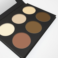 Palette de Maquillage DIY 6 Couleurs en Gros, Nouvelle Palette de Poudre Visage et de Contour, Contrôle du Sébum, Éclaircissante et Correctrice