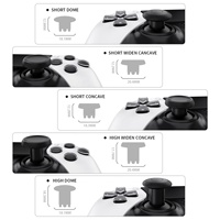 Noir 4 hauteurs 3 surfaces poignées ThumbsGear baguettes interchangeables bâtons de pouce analogiques capuchons pour contrôleur de bord PS5
