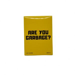 FUXI <b>GAME</b> Are You Garbage? Double-Sided Flash Cards Party <b>Game</b> Yellow Cardboard Deck Glossy Finish Square Corners - Product Image 3