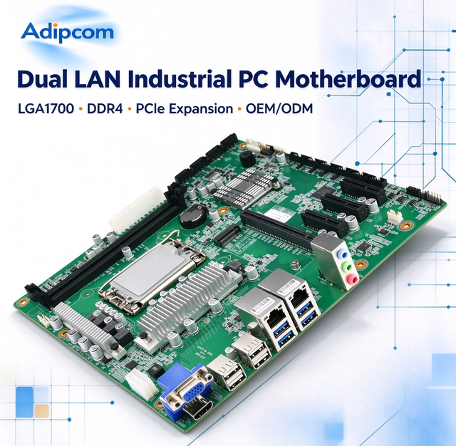 LGA1700 Industrial Motherboard  Intel 14th Gen DDR4 64GB PCIe 4.0 M.2 NVMe RS485 COM Dual Display Embedded Mainboard