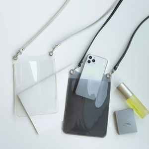 Nouvelle sacoche tendance pour téléphone portable en cuir PU japonais et coréen, sac à bandoulière élégant, pochette décontractée simple et fraîche pour téléphone portable. - Product Image 1