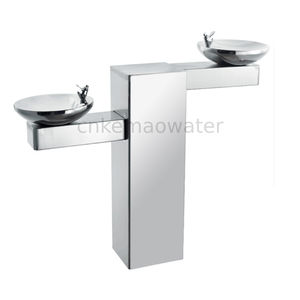 <span class=keywords><strong>Fontaine</strong></span> à eau extérieure en acier inoxydable avec eau fraîche Distributeur d'eau de jardin à double vasque - Product Image 3