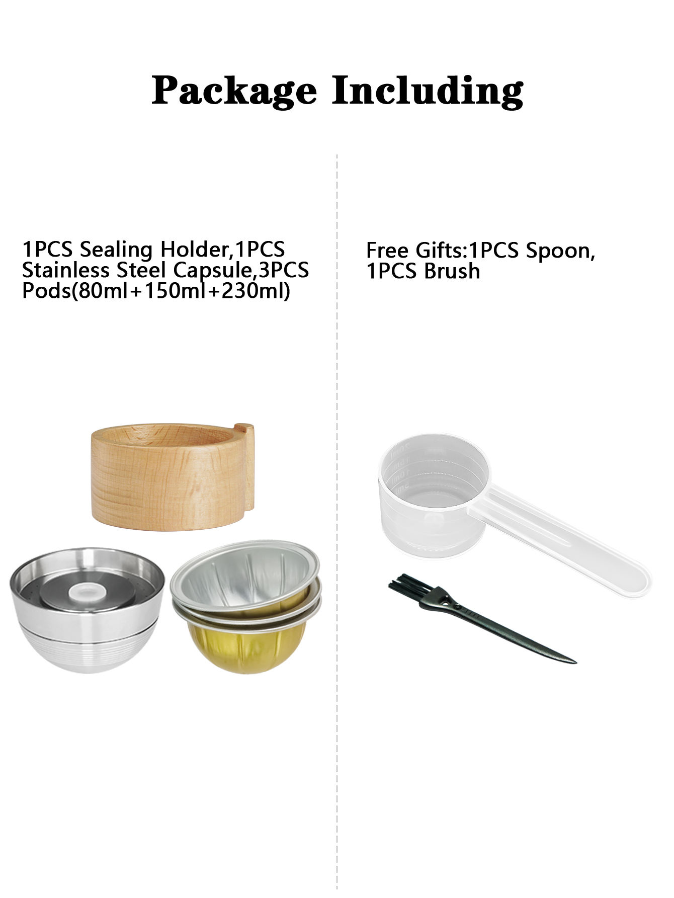 Or (1pcs de remplissage titulaire 1pcs capsule 3pcs gousses d'aluminium)