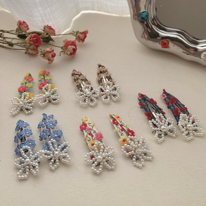 Fermagli per capelli piatti stile coreano alla moda fiori in plastica <span class=keywords><strong>Brighton</strong></span> con Design in stile cinese - Product Image 4
