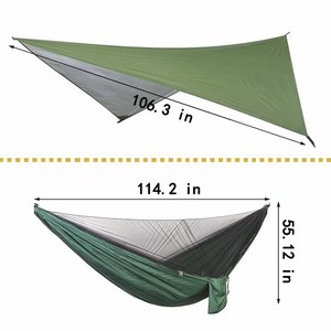 Hamacs portables <span class=keywords><strong>hamac</strong></span> de camping avec bâche anti-mouche et <span class=keywords><strong>moustiquaire</strong></span> avec arbre Stra - Product Image 4