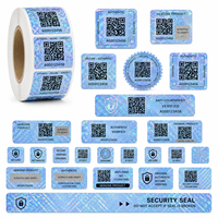 Autocollant de sécurité personnalisé avec code QR holographique 3D, anti-contrefaçon, à gratter, avec numéro de série, formes multiples