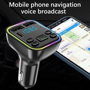 Lumière colorée type c usb radio lecteur de <span class=keywords><strong>musique</strong></span> bluetooth fm émetteur pour <span class=keywords><strong>voiture</strong></span> lecteur mp3 <span class=keywords><strong>transmetteur</strong></span> fm bluetooth kit de <span class=keywords><strong>voiture</strong></span> - Product Image 5