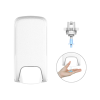 Wisekleen Distributeur de savon en plastique moussant manuel mural de 500 ml Distributeur de savon liquide pour siège de toilette Distributeur de mousse désinfectante