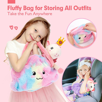 Set Boneka Unicorn Balerina Kustom 2026, Mainan Hewan Boneka Isi Dakron dengan Pakaian dan Aksesoris untuk Anak Perempuan Usia 4-6 Tahun, Cocok untuk Hadiah Ulang Tahun