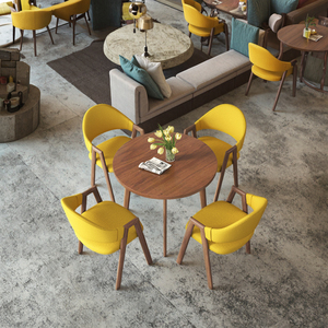 Table de négociation Table de réception ronde et chaise Combinaison Thé au lait Boutique Réception Petite Table ronde Balcon Négociation à domicile - Product Image 6