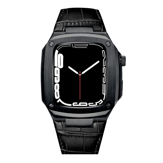 Customized Luxury Stainless Strap Used 45mm Original Cover Watch Case with for Apple Smart Iwatch Series 1/2/3/4/5/6/7