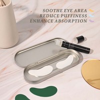 Patchs en gel de silicone réutilisables personnalisés pour le contour des yeux, masque en silicone, coussinets oculaires en silicone, patchs oculaires en silicone réutilisables