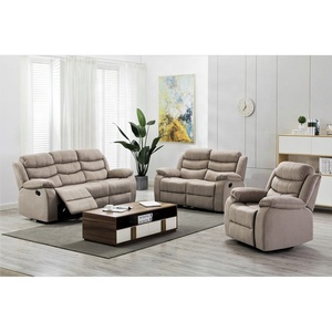 Thiết kế mới nóng bán chất lượng tốt linen vải hiện đại cắt rạp hát tại nhà ngồi có thể ngả sofa Set - Product Image 6