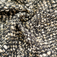 Tissu d'ameublement original et tendance, tissé, respirant, épais, teint en fil, coloré, avec incrustations de pierres précieuses, mélange lin et viscose