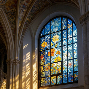 Verre décoratif professionnel pour portes et fenêtres, <span class=keywords><strong>vitrail</strong></span> décoratif - Product Image 3
