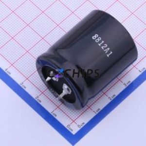 Condensador Electrolítico de Aluminio de Montaje a Presión 400MXH390KCDASN30X35, Componente de Orificio Pasante THT, D30xL35mm 390uF 10% 400V 30mm - Product Image 2