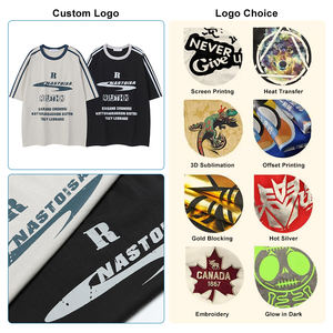 100% Cotton <b>Raglan</b> Ringer Color Block <b>T</b>-<b>shirt</b> Heavyweight Oversized Streetwear Unisex Screen Print Graphic Custom <b>Men</b> <b>t</b> <b>Shirt</b> - Product Image 5