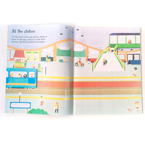 Mon premier <span class=keywords><strong>livre</strong></span> d'apprentissage préscolaire personnalisé pour enfants, couverture souple, impression de livres autocollants réutilisables pour enfants - Product Image 5