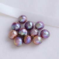 Perles d'eau douce Zhuji Edison baroques naturelles violettes froissées, perles en vrac de 8-9 mm, qualité A, pour la fabrication de bijoux