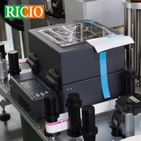Appareil d'étiquetage automatique vertical RICIO pour conteneurs non standard, applicateur d'étiquettes auto-adhésives double face, machines d'étiquetage et d'impression