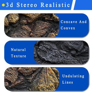 Aangepaste Grootte Fish Tank Achtergrond 3d <span class=keywords><strong>Rock</strong></span> Decoratie Voor <span class=keywords><strong>Aquarium</strong></span> Terrarium - Product Image 3