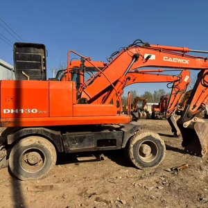 Excavatrice sur pneus d'occasion DOOSAN DH130W 13 tonnes, modèle 2015, moteur et boîte de vitesses inclus, rapport fourni - Product Image 3
