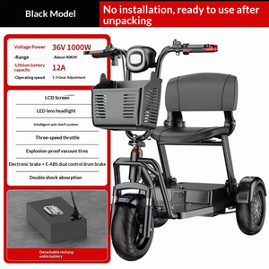 سكوتر تنقل ثلاثي العجلات عالي السعة 120 كجم مع مدى ممتد يصل إلى 15 كم - Product Image 3