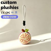 Offre Spéciale : Breloque de Sac en Peluche Kawaii en Forme de Tranche de Fruit, Porte-clés Doux en Peluche Fruitée avec Cordon Tressé, Cadeau pour Filles, Décoration de Sac à Dos