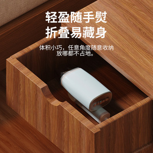 Handheld Garment <b>Steamer</b> 1300W High Power Foldable Portable Steam Iron For <b>Travel</b> Home Use Light Blue White Black - Product Image 4