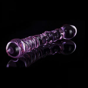 Transparenter Rosa Penis Unisex Doppelendiger <span class=keywords><strong>Dildo</strong></span> & Analkugeln Butt Plug Glas-<span class=keywords><strong>Dildo</strong></span> Realistische Dildos Doppelköpfige Sexspielzeuge - Product Image 3