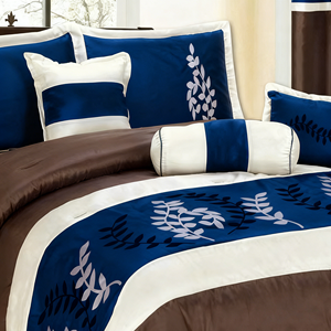 Luxury Woven Plain 4-Piece Full Size Polyester Washable Home Use <strong>Comforter</strong> <strong>Set</strong> - Product Image 5