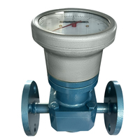 Débitmètre à engrenages ovales Jingjie DN15 personnalisé OEM en acier au carbone avec pointeur mécanique, précision 0,5 % pour eau, liquides, huile, diesel, carburant