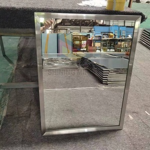 Bán buôn rẻ nhất trên toàn bộ trang web khung thép không gỉ treo tường Gương phòng tắm - Product Image 2