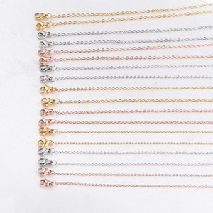 Collier chaîne en or rose de longueur personnalisée, chaîne à maillons en acier inoxydable pour lunettes - Product Image 2