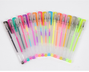 Wholesale 1.0mm Gel <b>Pen</b> With Custom Logo Variety of Colors to Choose Includes Neon Pastel <b>Glitter</b> Inks Refill - Product Image 5
