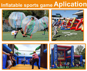 Unisex bơm hơi khổng lồ juggle Swing thể thao thách thức trò chơi với túi khí PVC và vật liệu bạt bao gồm quạt gió - Product Image 4