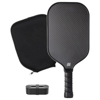 Surface en fibre de carbone brute 3K (CFS) thermoformée monobloc, homologuée pour le pickleball aux États-Unis, haute adhérence et rotation