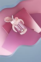 Gobelet d'apprentissage pour bébé de 380 ml, personnalisé en usine, sans BPA, avec paille, poignées et sangle, bouteille d'eau anti-étouffement en Tritan pour tout-petits et enfants
