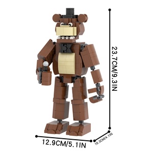 <span class=keywords><strong>FNAF</strong></span> Horror Bear Freddy <span class=keywords><strong>Fazbear</strong></span> figuras de acción estilo Juegos de bloques de construcción Figuras Personaje Ladrillos Juguetes 5 noches en Freddy's - Product Image 2