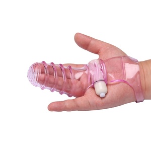 Stimulation du clitoris Point G <span class=keywords><strong>Orgasme</strong></span> Manchon de doigt en silicone Vibrateur - Product Image 1
