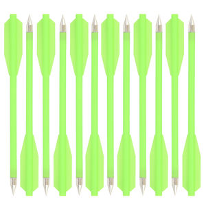 Frecce Corte in Plastica da 2 Pollici Più Vendute - Punta in Ferro Non Filettata da 1,5 cm, Asta in PP Solido, Accessorio per Tiro con l'Arco per Caccia e Tiro - Product Image 3