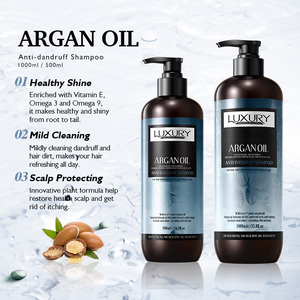 Afro OEM logotipo personalizado <span class=keywords><strong>Champoo</strong></span> venta al por mayor Etiqueta Privada producto libre de sulfato orgánico cuidado del cabello aceite de argán champú adultos Mujer - Product Image 2