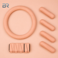 Kit de Pilates de Marca Propia para Mujeres con Anillo de Pilates, Bola de Pilates, Deslizadores para Ejercicios de Core, Pesas para Tobillos y Correa de Yoga