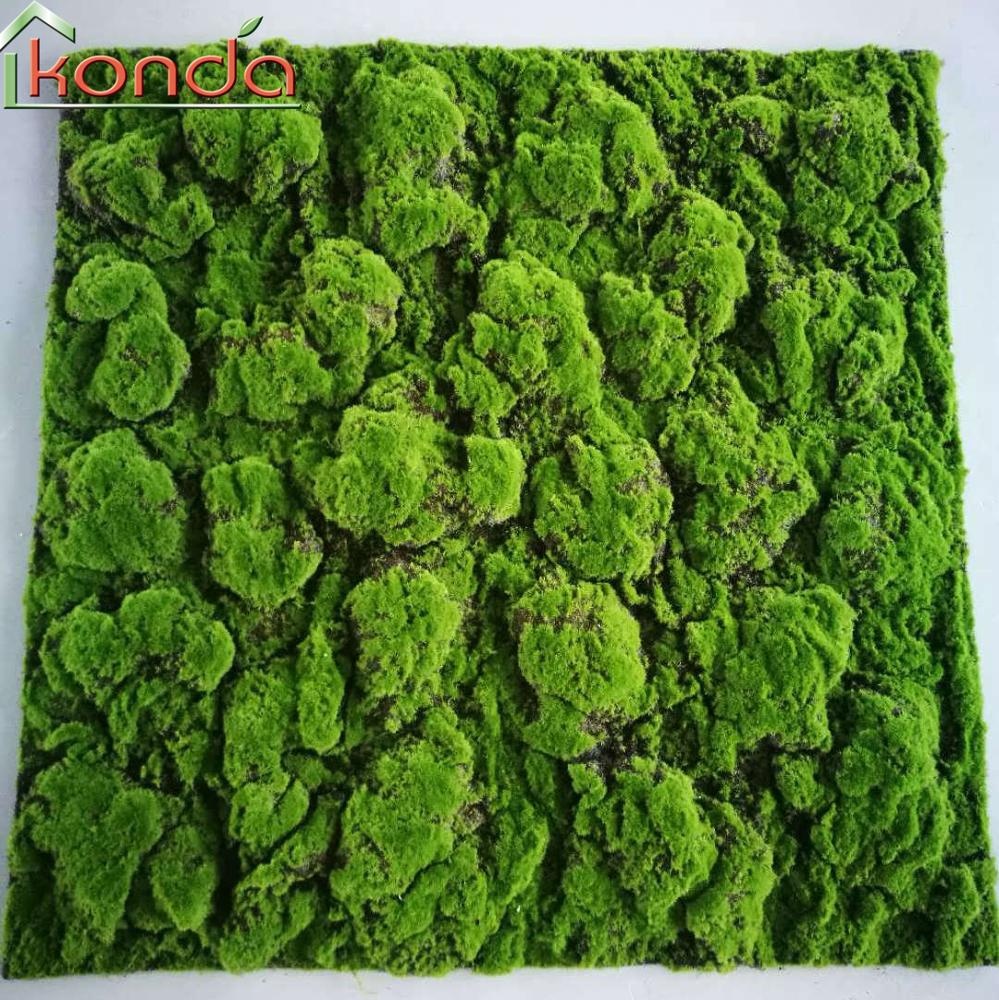 factory price new designed for home wall shop window decoration green sofe artificial moss grass mat