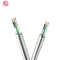 Cable mayor 600V UL listado UL1569 MC Cable 12/2 14/2 14/3 Cable revestido de metal 250 pies por rollo