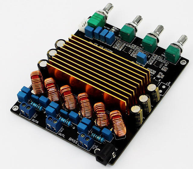 Hot TC2001 STA508 2.1 Class D HIFI AUDIO Digital Amplifier Board 160W+80W+80W