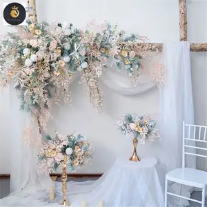 EV Wedding Wackdrop decorazione della parete fiori ad arco fiore