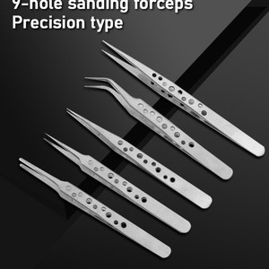 Diy Tweezers 140mm Straight Tip Stainless Steel Antistatic For Electronic Repair Industry Use - Product Image 5