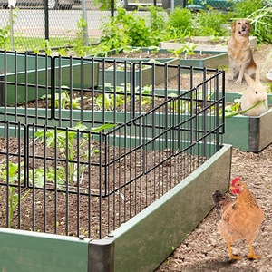 Panneaux de clôture de jardin extérieur 33x43cm en fer antirouille rectangulaires pour potager et barrière anti-animaux - Product Image 2