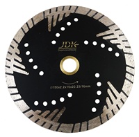Disque de coupe turbo industriel de 6 pouces en titane pour le granit JDK